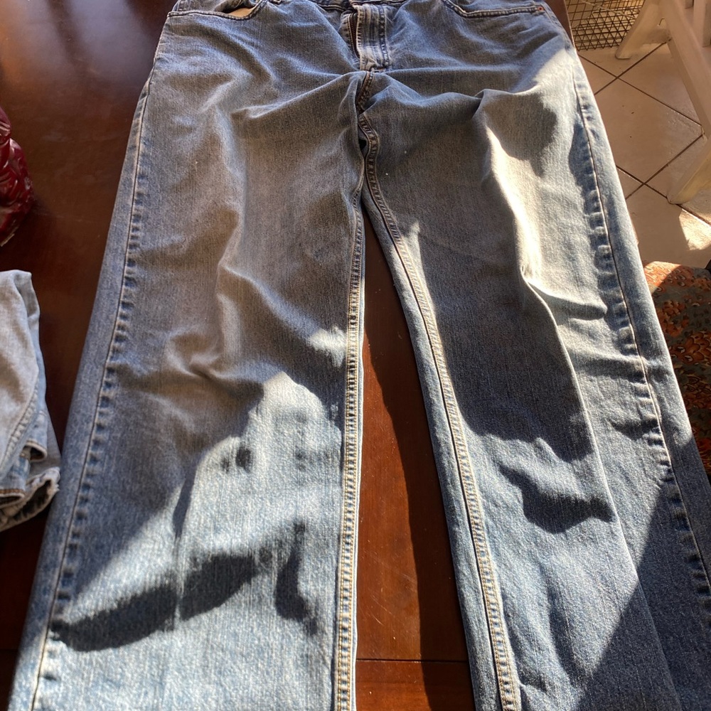 Levi's Blue Denim Jeans with Brown Label